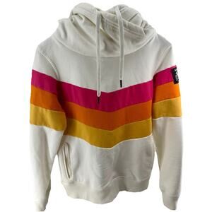 The Beatles "LOVE" Cirque du Soleil‎ Color-Block Pullover Hoodie Retro Colors S